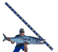 Règle de pêche en Kayak pliable, planche de mesure du poisson de 51 pouces, équipement de pêche en plein air Portable, outil de mesure du poisson étanche et résistant déchirures | Accessoire d'éca