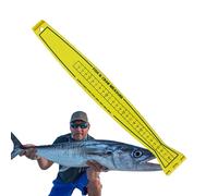 Règle de pêche pliante - Mesure de poisson de 31 pouces | Tableau de mesure PP Angler - Règle pliable transparente et facile à lire pour un suivi précis de la taille du poisson, outil portable et dura