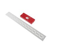 Règle de Perçage Travail du Bois, Mesure Précise, Marquage Rapide | Mesure de Bord et Repérage Rapide, Métal et Plastique, Couleur Argenté, Usage Atelier