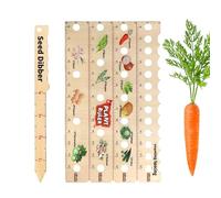 Règle de plantation en bois, règle de plantation de jardinage - règle d'espacement des - pour bois avec trous, règle de jardin portable avec planteur pour