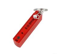 Règle de Poche 50cm Compacte pour Bricolage(red) | Design ultra-compact, s'attache au trousseau, pour idéal pour mesures rapides, plastique léger, pour cinq couleurs