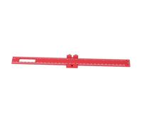 Règle de poche de travail du bois 12 pouces de la règle de glissement réglable métrique multifonctionnelle avec conception carrée large pour les ingénieurs de menuiseurs bricolage
