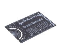 Règle de Poche en Métal Noir pour Ingénieurs, Graduations Métriques | Pliable, Résistante aux Intempéries, Marquages Lisibles, pour Chantier, Atelier Bois, Plaques et Pièces