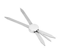 Règle de Pochoir à Sourcils en Acier Inoxydable 3 Points de Positionnement Règle de Maquillage des Sourcils pour Microblading Argent
