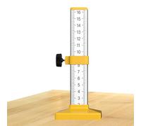 Règle de pose de carreaux de sol - Jauge double face, marqueur d'échelle transparente, guide de hauteur égale | Outil gradué pour maçon - Placement précis - Céramique et porcelaine - Accessoire de