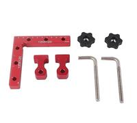 Règle de positionnement à 90 degrés en forme de L à angle droit, fixation de panneau de menuiserie en alliage d'aluminium 120x120mm pour projets de menuiserie, boîtes, cadres photo