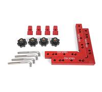 Règle de positionnement à angle droit en alliage d'aluminium, outil de menuiserie en forme de L à 90 degrés avec échelle pour outils de mesure du travail du bois, durable, léger,