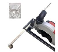 Règle de positionnement de perçage - En acier inoxydable - 60 cm - Règle d'angle de traçage avec jauge réglable - Guide de coupe précis - Scies circulaires - Outils de marquage pour menuiserie, maison