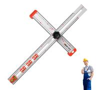 Règle de positionnement de perçage, règle carrée en T de 60 cm, règle d'angle de haute précision, travail du bois 2 en 1, jauge de marquage de dessin à coupe croisée, outils de mesure