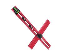 Règle de positionnement de perçage - Règle carrée réglable | 54 x 34 cm Gabarit de perçage de trou d'armoire, outil de matériel d'armoire, échelle claire, localisateur de trous, trou de porte