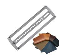 Règle de Positionnement des Trous de Ceinture Poinçon centreur alignement | Outil pour embout de ceinture Pour Projets Fabrication Sangle d'Épaule Travail du Cuir et