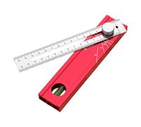 Règle de positionnement multifonctionnelle pour le travail du bois, jauge coudée, marquage multi-spécifications, mesure de la profondeur, pliable, multi-angles, outil précis pour le travail du bois