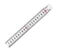 Règle de précision en métal Règle droite en acier inoxydable 20 cm Règle en acier Outil de mesure pour bureau Apprentissage Dessin