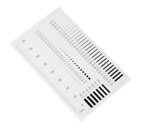 Règle de Précision Transparente en Plastique pour Film, Diamètre, Lignes