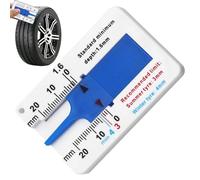 Règle de profondeur des pneus - Pied à coulisse pour la profondeur du profil des pneus - Jauge de profondeur de pneu pratique de 0 à 20 mm - Outil de réparation d'épaisseur de pneu de voiture pour