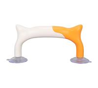 Règle de quilting avec poignée jaune et blanche, ventouse puissante, assemblage ergonomique pour la couture, le patchwork et l'étude