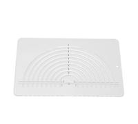 Règle de quilting circulaire, règle de couture en demi-cercle, acrylique transparent durable avec un système de pliage à mi-longueur pour des découpes de cercles précises, le