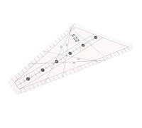 Règle de quilting, conception de fente à 22,5 degrés, outil de règle de tailleur en plastique transparent pour la couture, les travaux manuels, les modèles de quilting durables de (12 pieds)