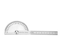 Règle de rapporteur 180 degrés en acier inoxydable Angle Finder Rotary Règle de mesure Outils de travail du bois pour mesurer les angles