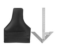 Règle de rapporteur d'angle central en acier inoxydable, outil de mesure 100x70mm pour l'usinage du matériel