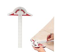Règle De Rapporteur Réglable - Finder D'angle En Acier Inoxydable, Outil De Menuiserie De Précision | Guide De Disposition Des Appareils De Mesure De Menuisier, Bord Durable Avec Mécanisme De Verrouil