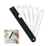 Règle de réduction pliante pour dessin technique et architecture | Règle pliante pratique pour lire plusieurs échelles lors de vos travaux de dessin et de mesure