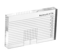 Règle de Réglage de L'angle en Acrylique pour Platine Vinyle | Alignement de L'orientation et Suivi Vertical, Lecture Nette, Nettoyage Facile, pour Disques et Blocs de Tête