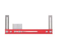 Règle de repérage pour l’installation d’une barre de penderie, outil de fixation et de positionnement des barres suspendues de placard avec double échelle de mesure, bride en