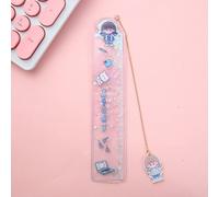 Règle De Sable Mouvant Pour Filles, 1 Pièce, Joli Signet De Dessin Animé, Pendentif Créatif Kawaii, Pour Livres, Papeterie Scolaire, Fourniture Pour Étudiants