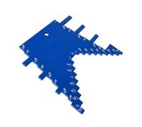 Règle de Scie à Table Aluminium 11,2cm Échelle Impériale | Échelle impériale claire, mesure hauteur et tenon, aluminium , 11,2x11,1cm, pour idéal scie à table
