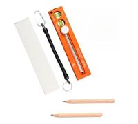 Règle de service avec niveau à bulle métrique et pour graduations impériales Tête rotative carrée pour le travail du bois Orange 290 mm