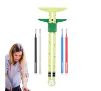 Règle de Slidng - Instrument de marquage réglable, guide des tailles pour patchworks, aide à l'alignement des tissus, outil de dimension pour travaux d'aiguille, référence de disposition du