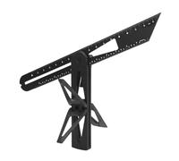 Règle de traçage à 90 et 45 degrés, détecteur d'angle mobile, règle de mesure en queue d'aronde coulissante ABS pour le travail du bois, échelles 8:1 6:1, noir