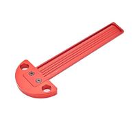 Règle de traçage de type T pour le travail du bois, règle de poche pour | Jauges de dessin en aluminium 1/32 trous, règle d'architecte pour travail de charpentier, règle de poche de précision, trou