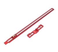 Règle de traçage de type T, règle de marquage carrée en T réglable de 24 pouces en alliage d'aluminium avec curseur à pression, base épaissie à 360 degrés pour le travail du bois