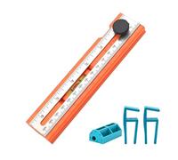 Règle de traçage, échelle de précision | Avec mesure d'angle de 15 à 90 degrés, jauge d'essai portable, guide réglable pour le travail du bois, la coupe, la mesure, le perçage
