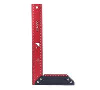 Règle de traçage pour le travail du bois en alliage d'aluminium en forme de L lecture précise et facile règle de mesure à double 45 degrés 300 mm pour le travail du bois et la