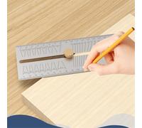 Règle de traçage pour le travail du bois, équerre multifonction, jauge de marquage