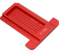 Règle de traçage pour le travail du bois Outil de marquage en T Jauge de traçage en alliage d'aluminium pour le positionnement des trous pour les projets de bricolage