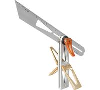 Règle de traçage pour le travail du bois Outil de traçage multi-angles en acier inoxydable Règle d'angle mobile Jauge de queue d'aronde pour menuisier