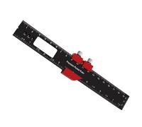 Règle de travail du bois 15,2/20,3/30,5 cm, glissière en aluminium, jauge de mesure professionnelle, poche avec arrêt coulissant, règle transparente