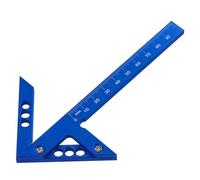 Règle de travail du bois à angle droit - Outil de traçage 45/90 degrés pour mesure et marquage précis - Outil de charpentier avec alliage d'aluminium (métrique)