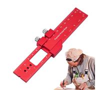 Règle de travail du bois de poche - Outil de marquage et de mesure Règle de travail du bois Alliage d'aluminium Outil de marquage de mesure d'angle | Bricolage Travail du bois Mesure de précision