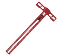 Règle de travail du bois en aluminium avec échelle transparente, outil de mesure multifonction simple à utiliser pour et usage professionnel