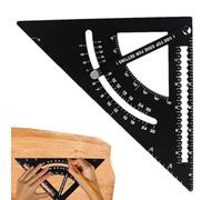 Règle de travail du bois - Localisateur d'angle de précision en d'aluminium, règle triangulaire en métal, outils de travail du bois | pour meubles, armoires, carrelage, encadrement, travaux