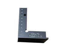 Règle de travail du bois outil de mesure 90 degrés règle en aluminium carré avec siège angle droit bloc de positionnement outil de mesure laboratoire
