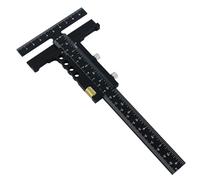 Règle de travail en bois, outil de gravure d'angle précis, 22,9 x 8,9 cm, outil de gravure de bord en d'aluminium pour la construction, les projets