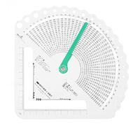 Règle de Tricot de qualité Supérieure, Jauge de Tricot, Outil de Dimensionnement du Tricot et du Crochet, Outil de Mesure, Calculatrice de Points de Tricot Précise et