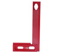 Règle de trou outil de mesure accessoire de travail du bois résistant à l'usure antirouille règle de marquage en alliage d'aluminium pour les projets de menuiserie T200 200mm