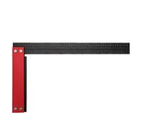 Règle de type T, outil de traçage de lignes avec trou, règle de mesure et de marquage pour le travail du bois, dotée de deux trous ; règle en aluminium anodisé de 12 pouces, outil